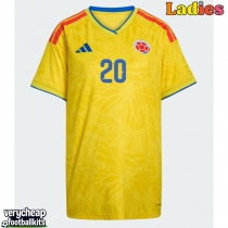 Colombia Juan Fernando Quintero #20 Replica Home Shirt Ladies World Cup 2026 Short Sleeve